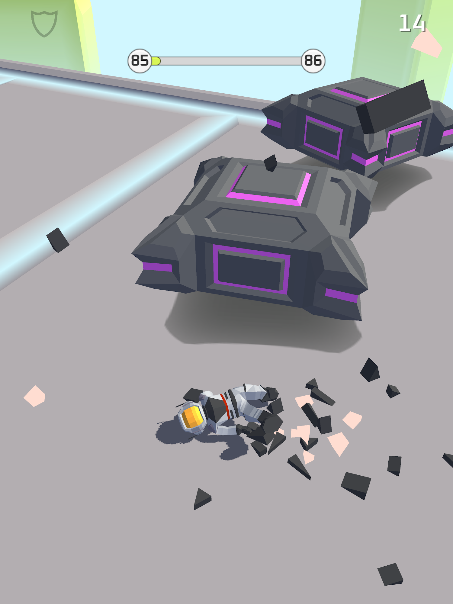 Bob's Cloud Race: Casual low poly game screenshot 1