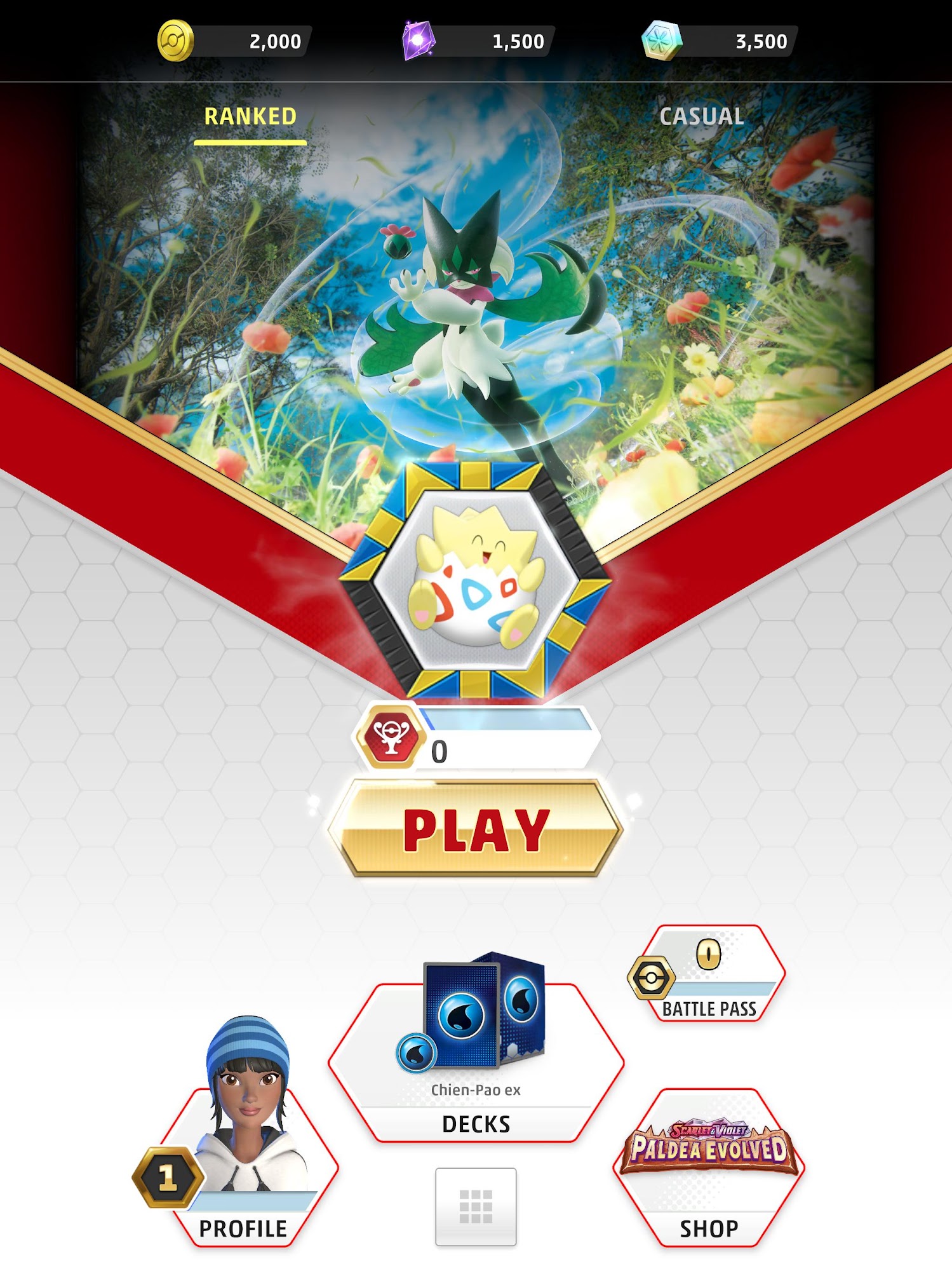 Pokémon TCG Live captura de pantalla 1