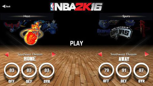 Sport games NBA 2K16