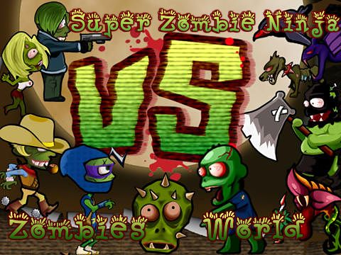 logo Super zombie ninja vs. zombies world