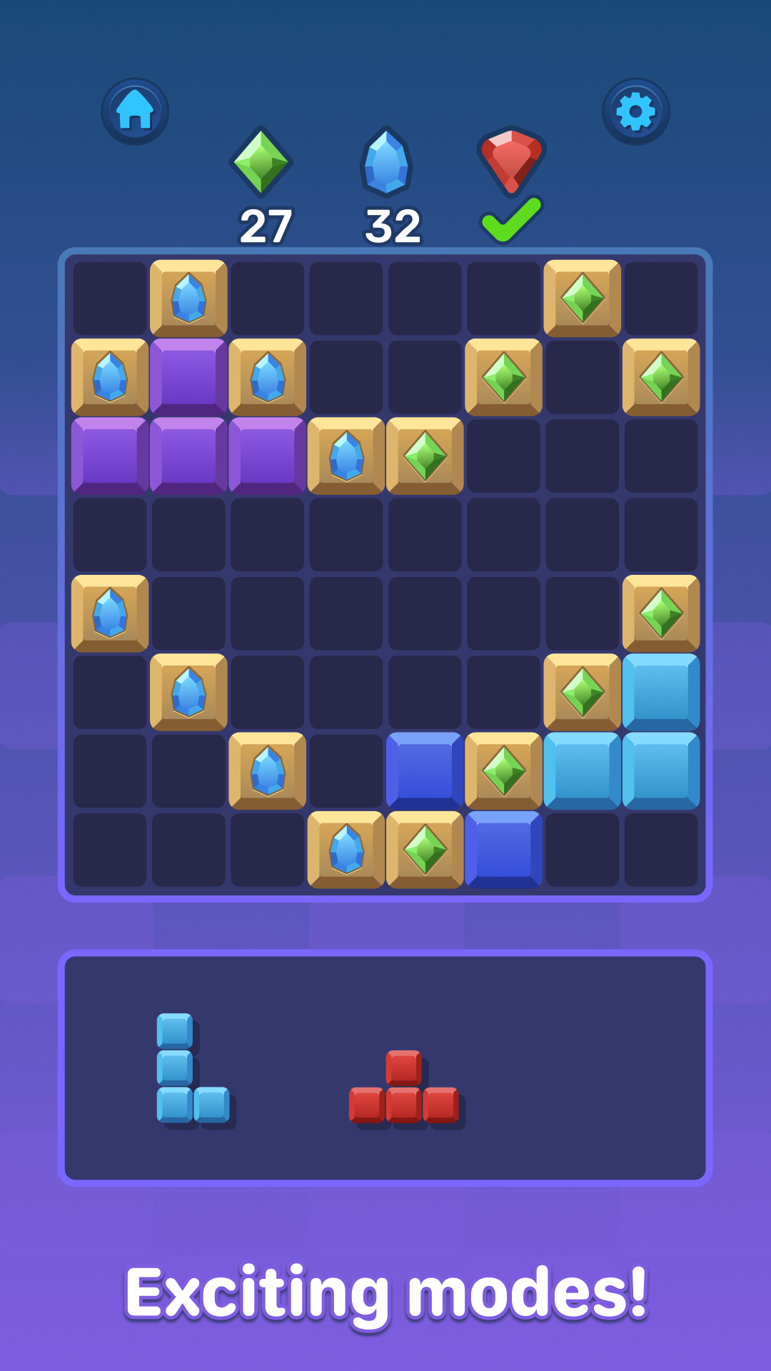 Boom Blocks Classic Puzzle captura de pantalla 1