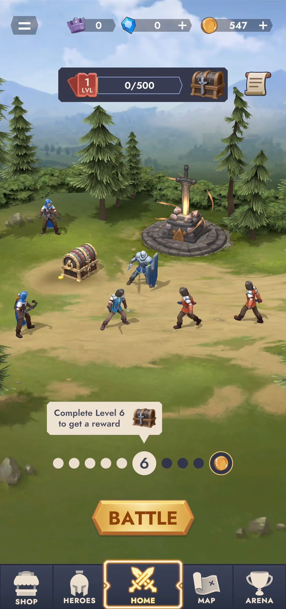 Kingdom Clash - Battle Sim para Android