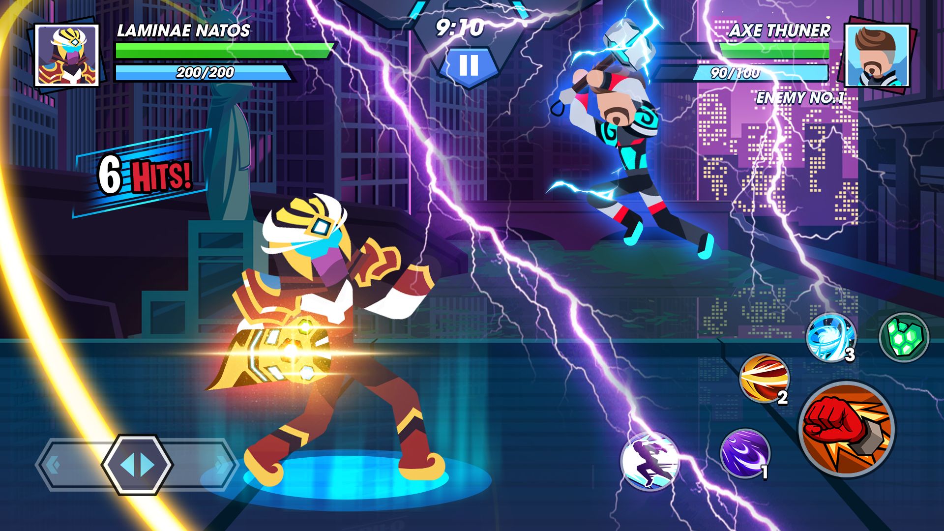 Stickman Fighter Infinity - Super Action Heroes screenshot 1