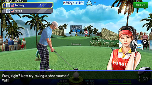 Tacada de golfe online: Campeonato Mundial em português