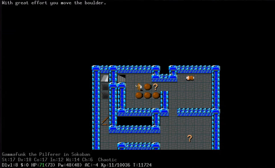 NetHack screenshot 1
