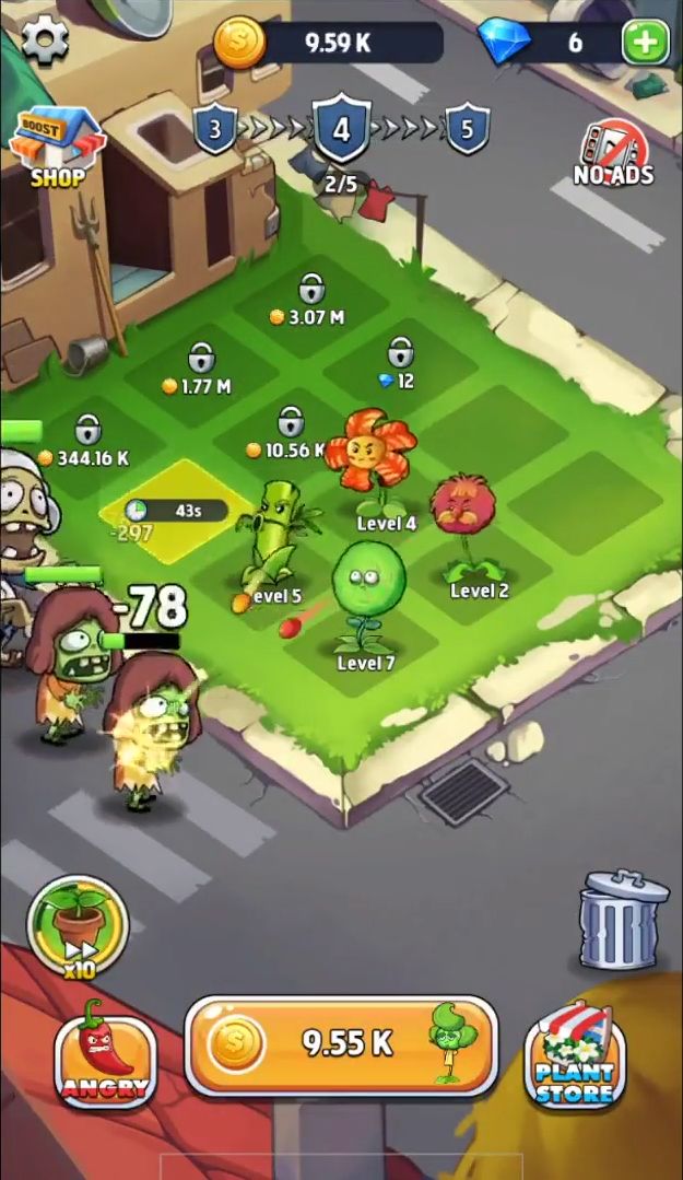 Merge Plants: Zombie Defense für Android