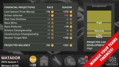 Fastest lap racing: Manager pro скріншот 1