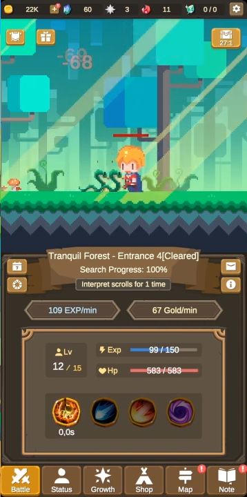 Tiny Pixel Knight - Idle RPG Adventure Tales screenshot 1