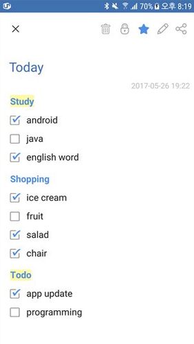 Aplicativo para Android FNote - Notas de pasta, bloco de notas