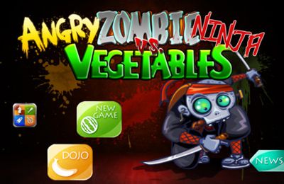 logo Zumbis Ninja Furiosos contra Vegetais