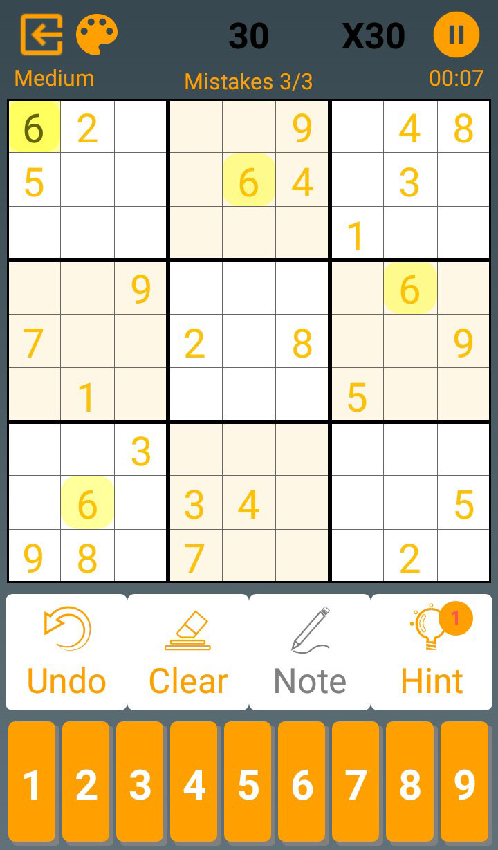 Sudoku скріншот 1