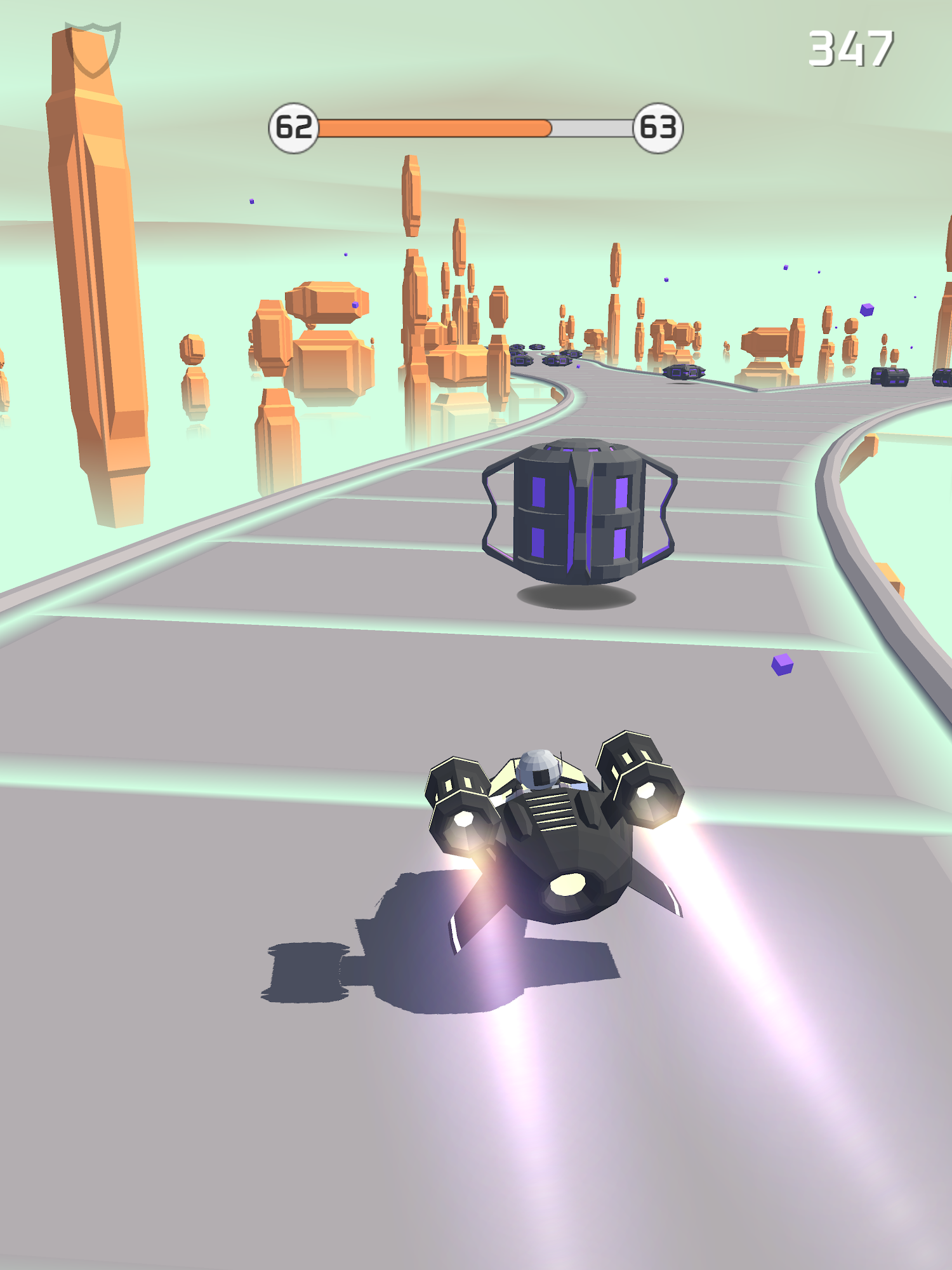 Bob's Cloud Race: Casual low poly game screenshot 1