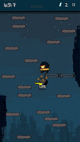 Salto de Doodle: Super Herói para iPhone grátis