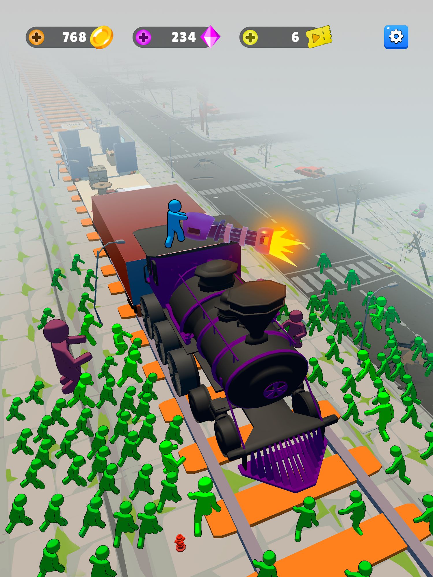 Train Defense: Zombie Game capture d'écran 1