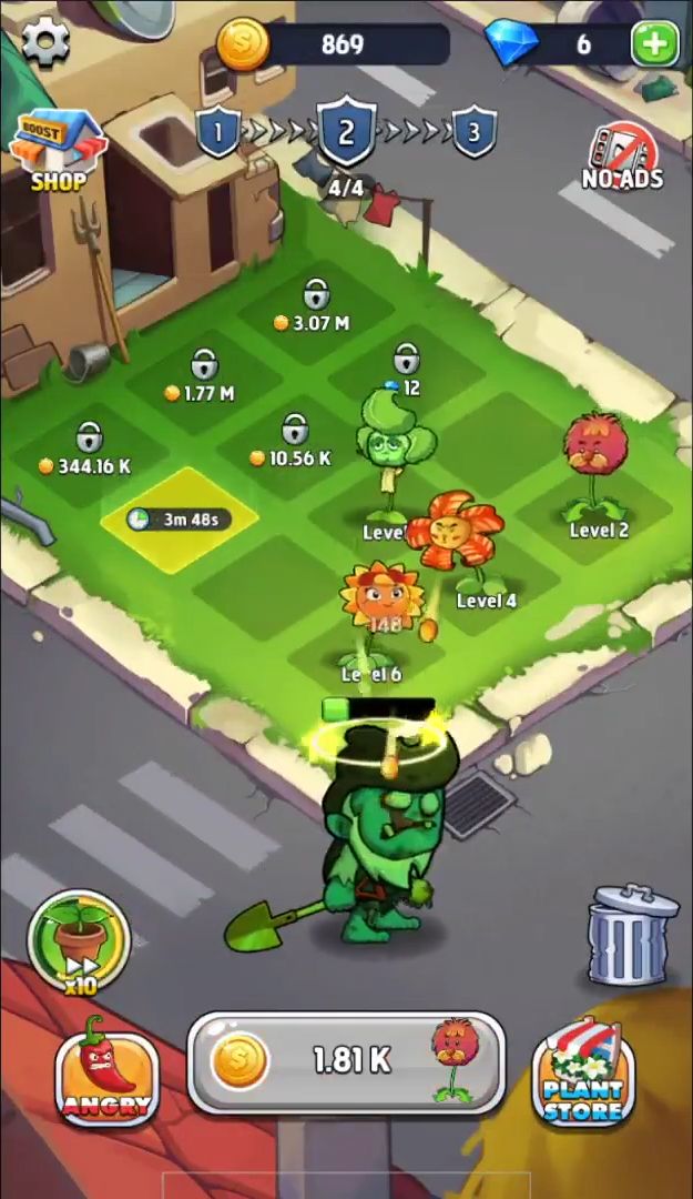 Merge Plants: Zombie Defense скріншот 1