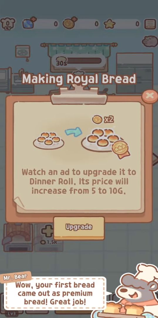 Bear Bakery - Merge Tycoon screenshot 1