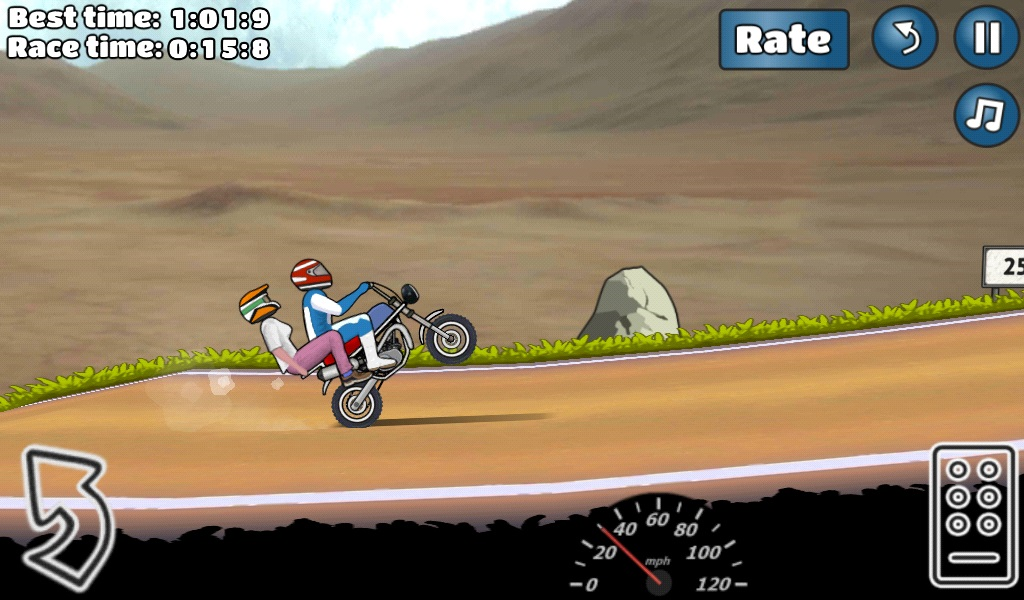 Wheelie Challenge captura de pantalla 1