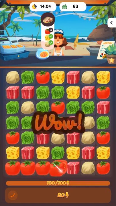 Food Frenzy: Puzzle capture d'écran 1