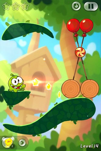 Cut the rope 2: Om-Nom's unexpected adventure in Russian