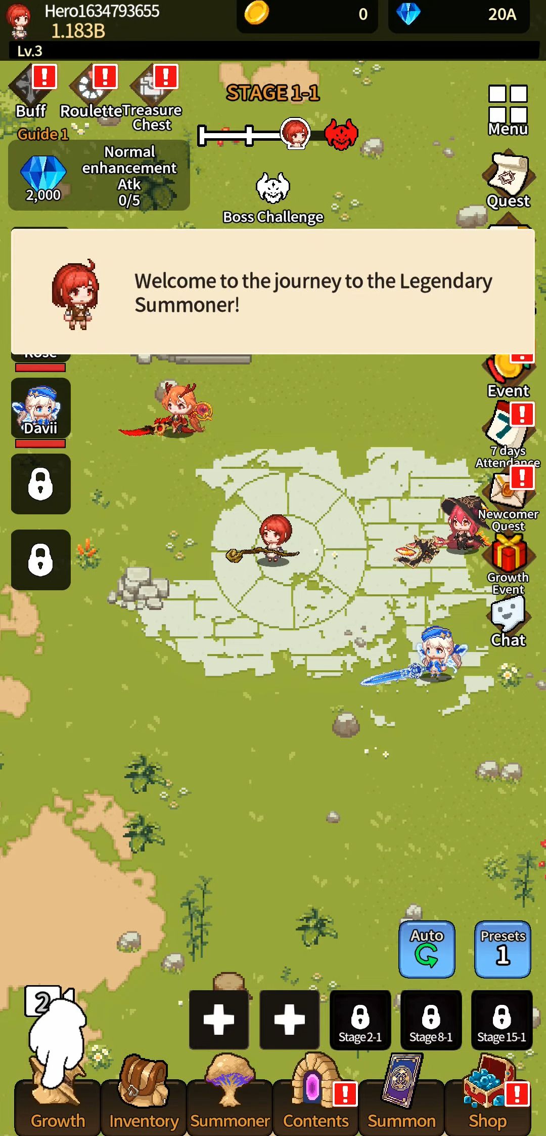 Legend Summoners : Idle RPG скриншот 1