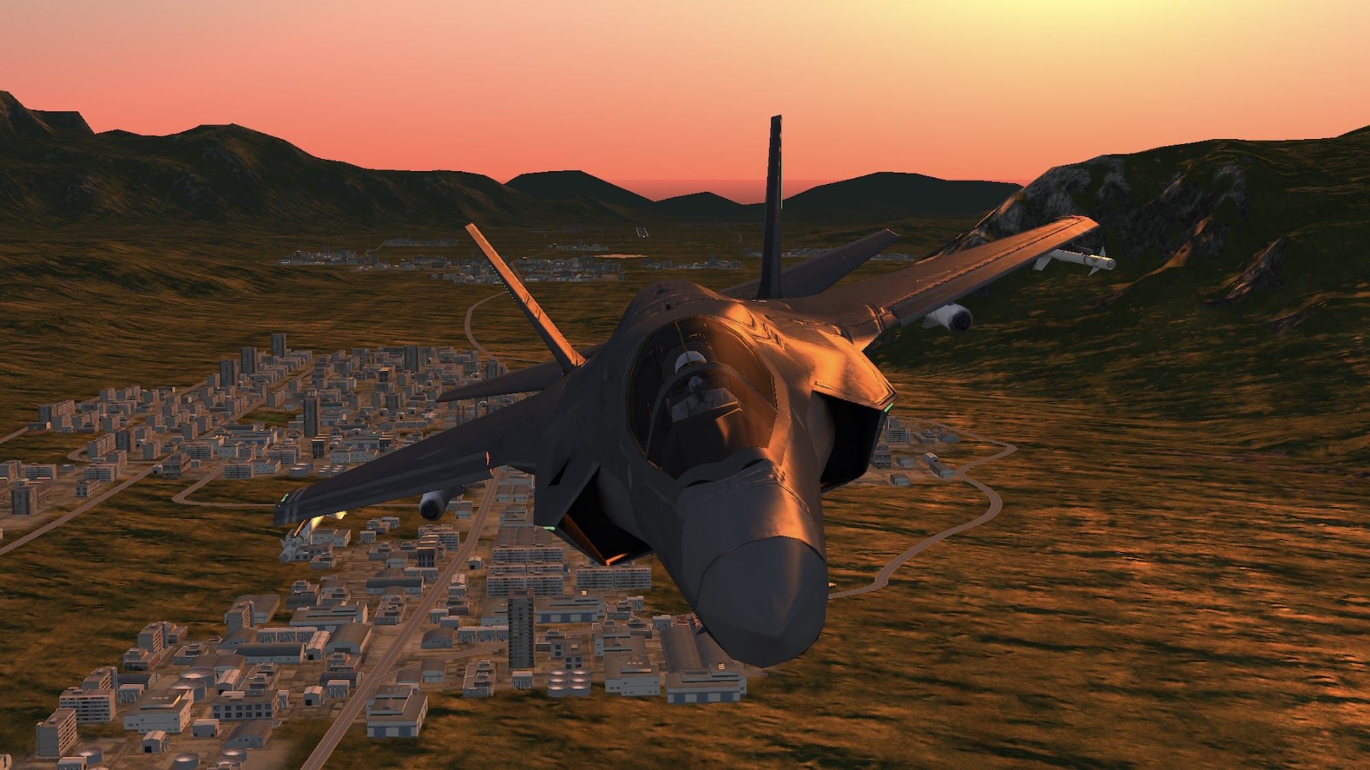 Armed Air Forces - Jet Fighter Flight Simulator captura de pantalla 1