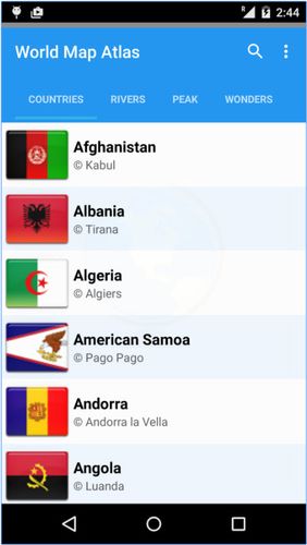 Version complètement pure Carte du monde atlas sans modes