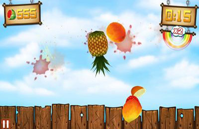 Fruit Ninja vs Skittles in Russian