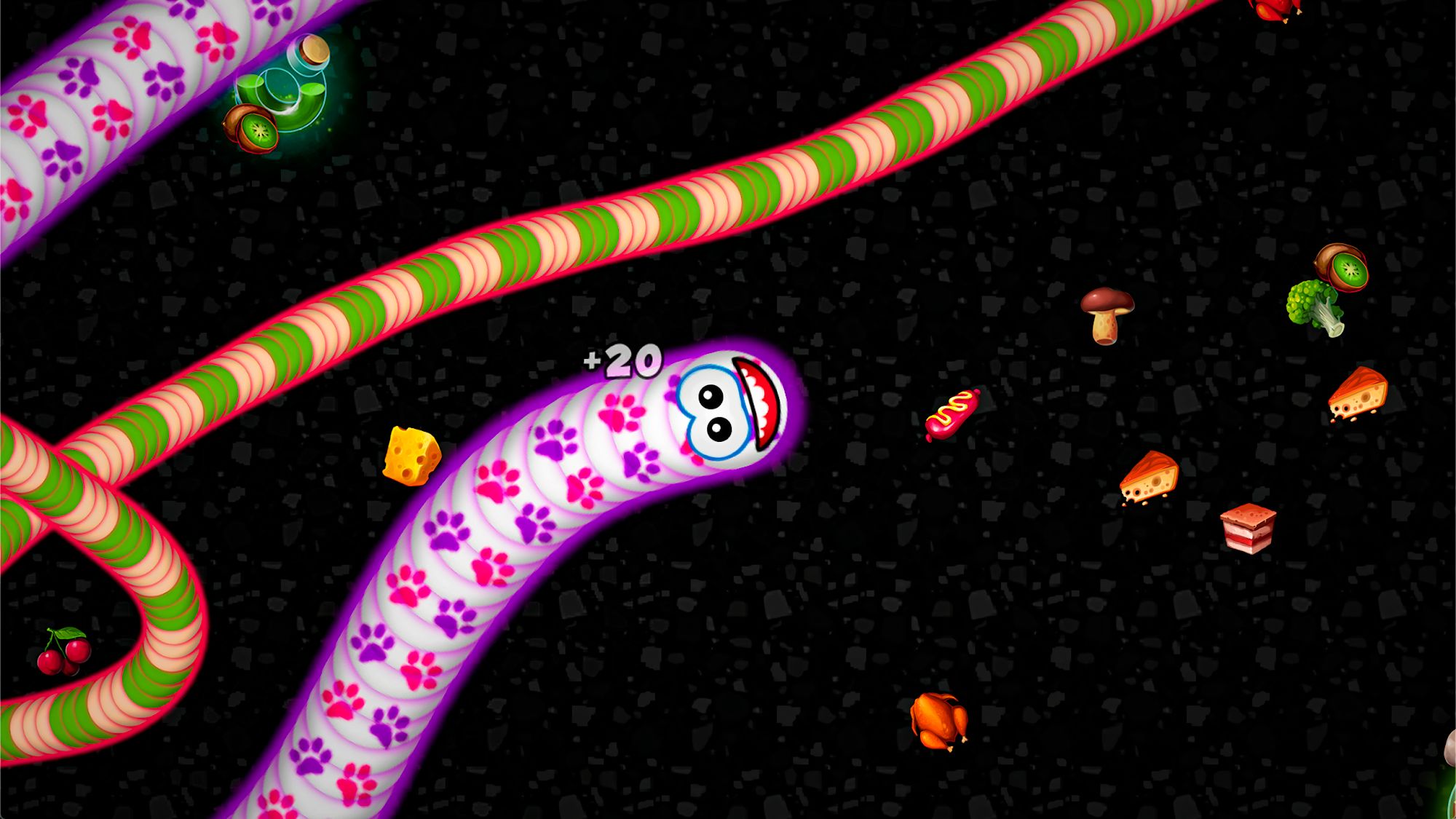 Worms Zone .io - Hungry Snake screenshot 1