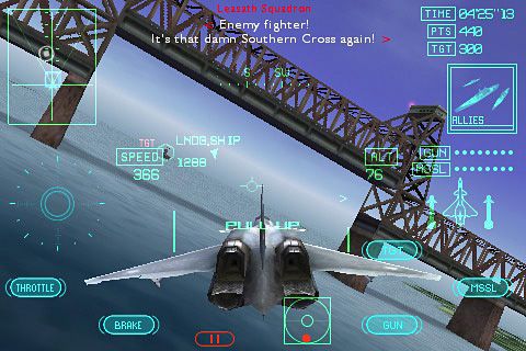 Ace combat Xi: Skies of incursion for iPhone for free