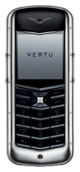 мелодии на звонок Vertu Constellation Polished Stainless Steel Black Leather