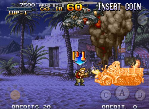 Metal slug X for iPhone for free