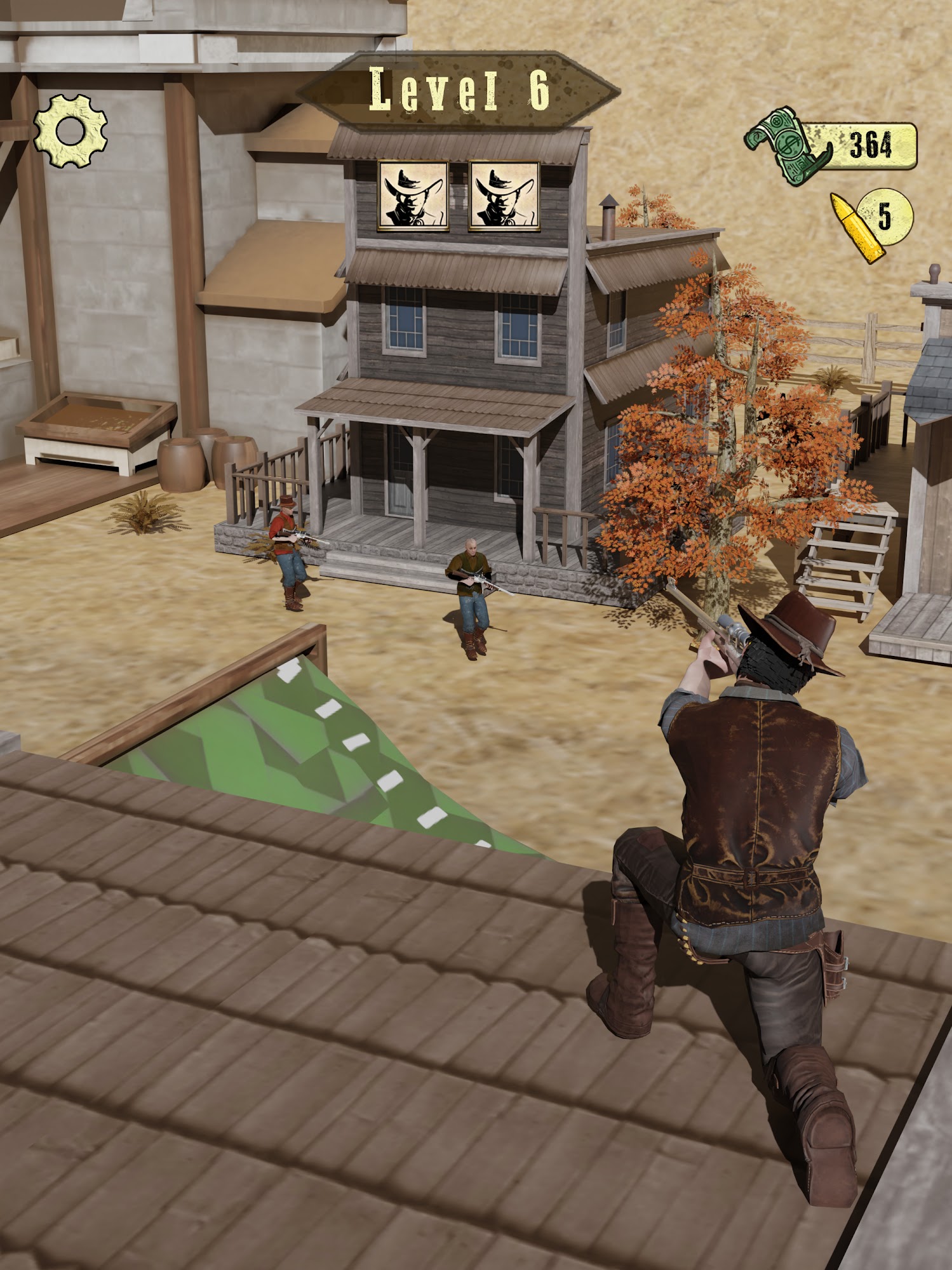 Wild West Sniper: Cowboy War screenshot 1