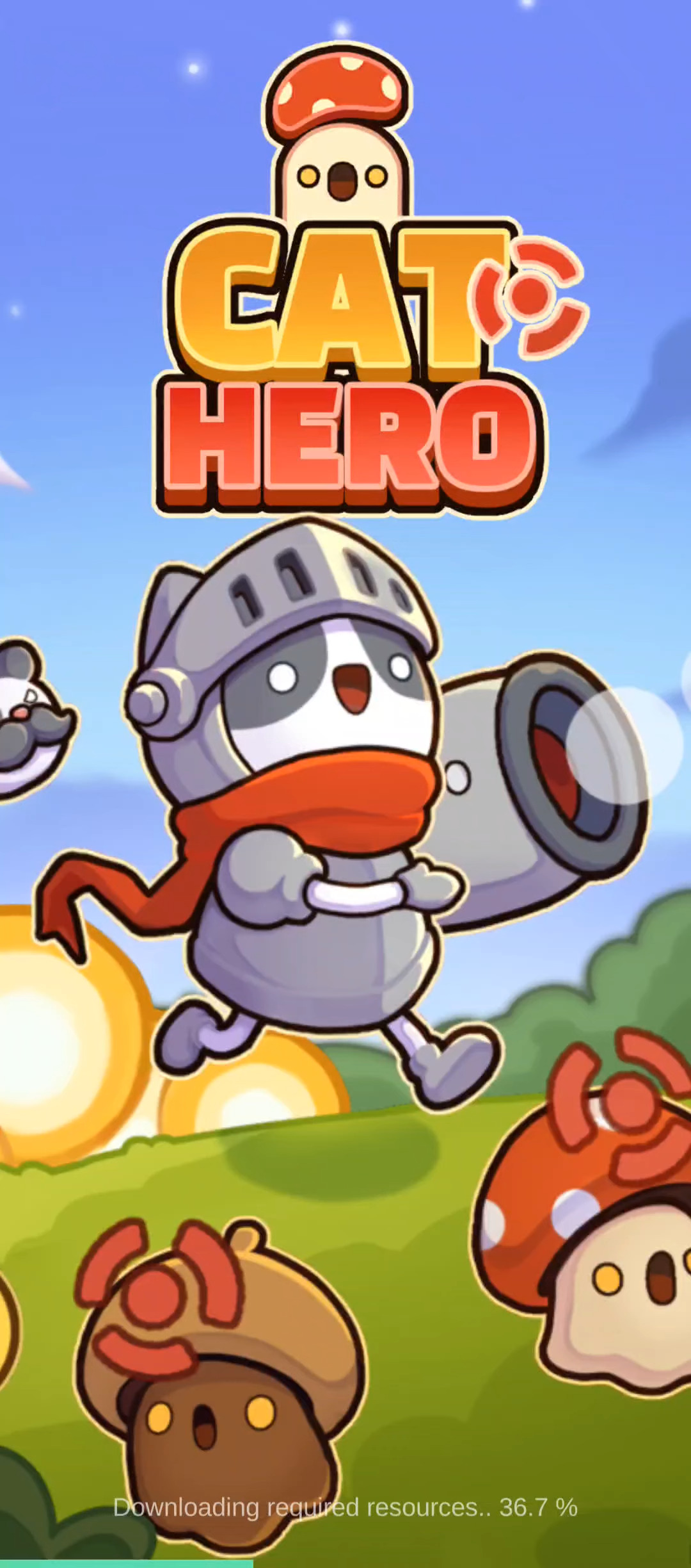 Cat Hero : Idle RPG スクリーンショット1