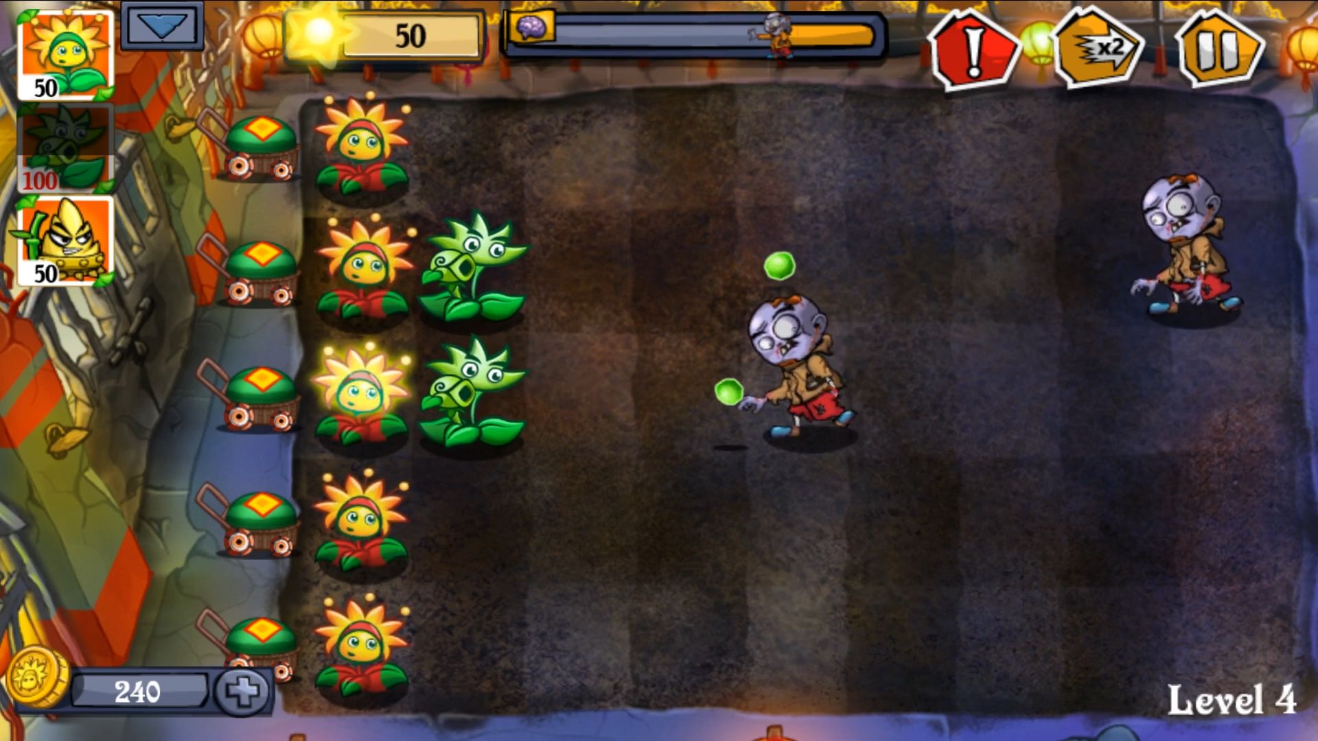 Flower Zombie War pour Android