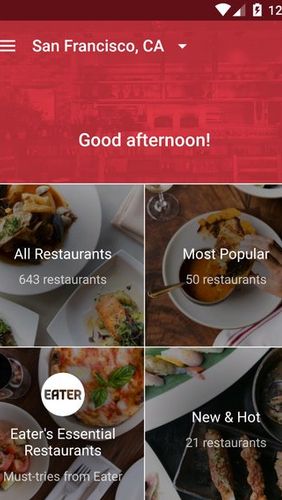 Completely clean version OpenTable: Restaurants near me without mods