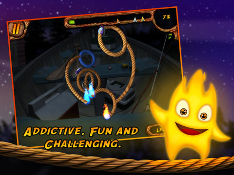 日本語のBurn the Rope 3D 
