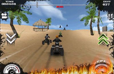 Raça em quad bicicletas em português