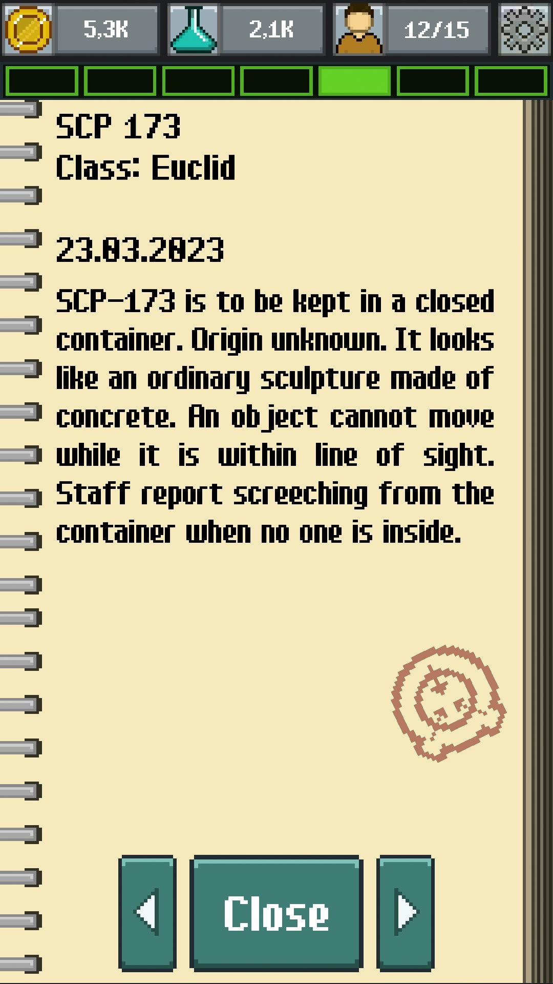 SCP Foundation:Idle Manager capture d'écran 1