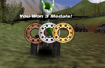 Raça em quad bicicletas