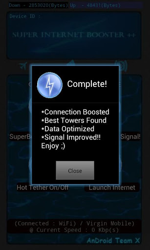 Android App Super Internet Booster