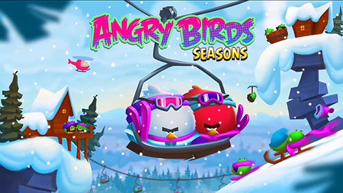 logo Angry birds. Estações: Esqui ou guincho