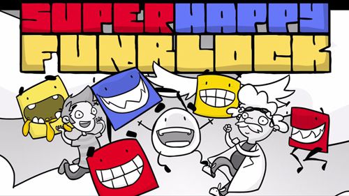logo Bloco divertido super feliz