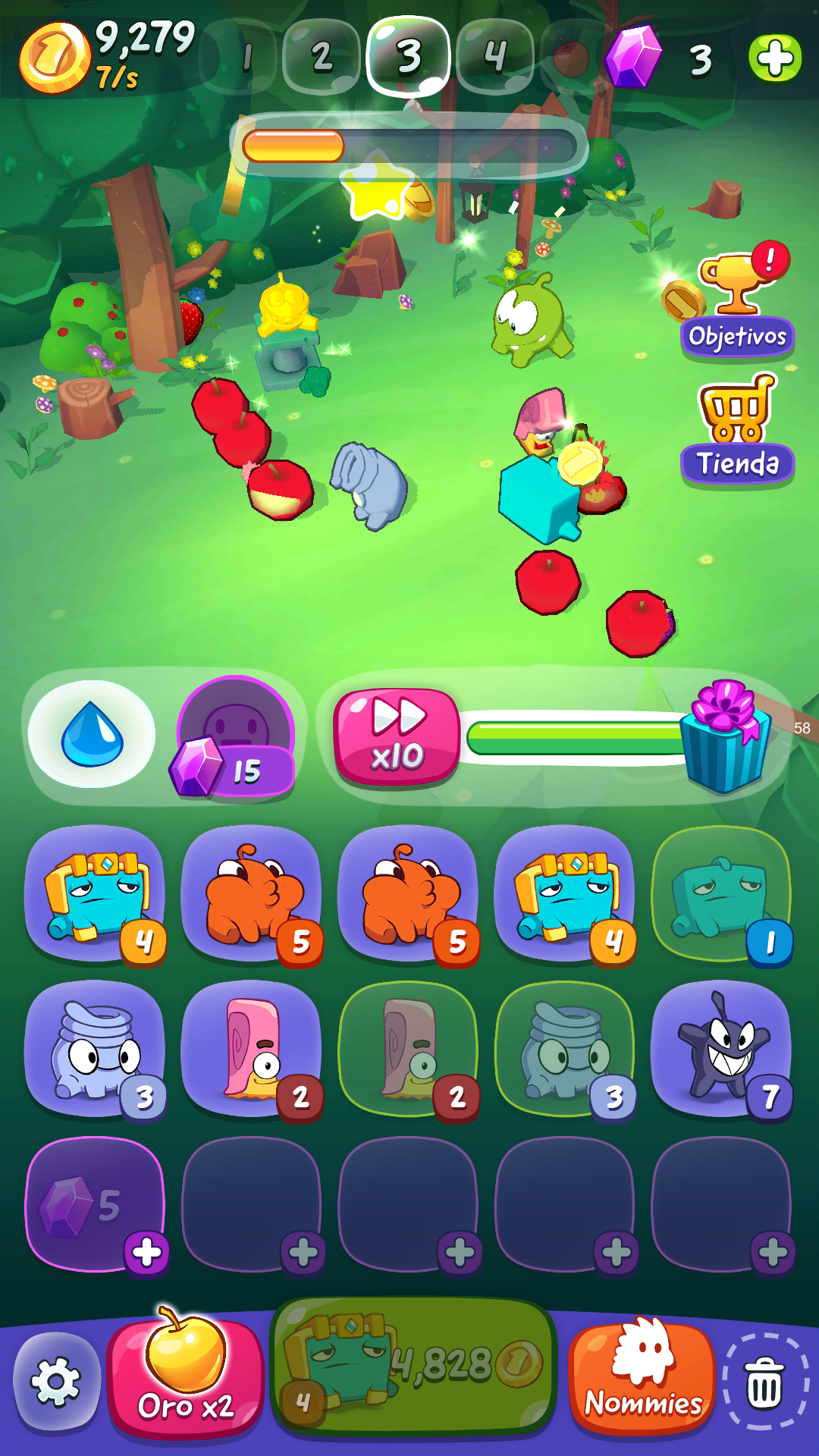 Om Nom: Merge captura de pantalla 1