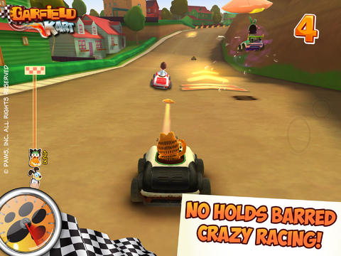 Garfield Kart in Russian