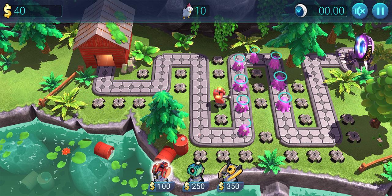 Defenchick TD - Tower Defense 3D game screenshot 1