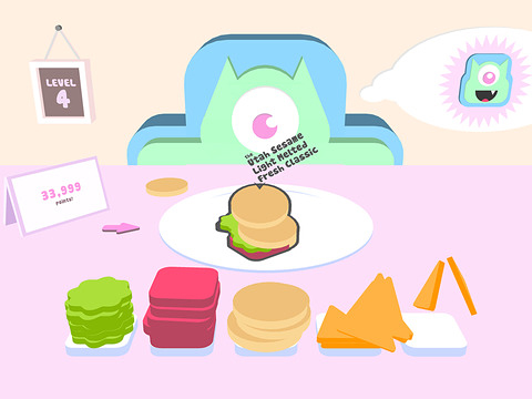 Monstro quer burger para iPhone grátis