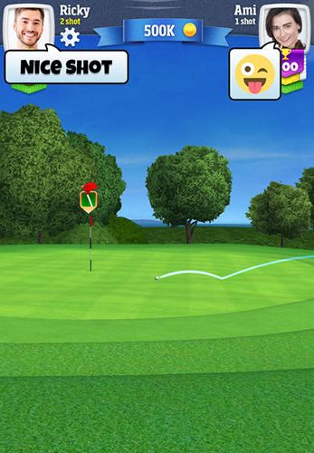 Golf clash in Russian