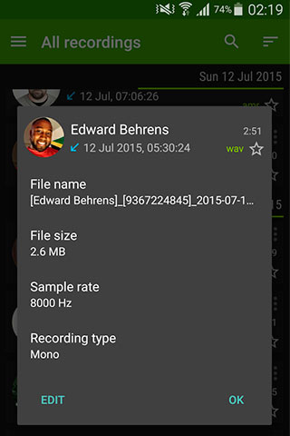 Android app Call Recorder