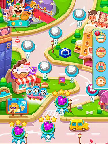 Fruit shake: Candy adventure match 3 game скріншот 1