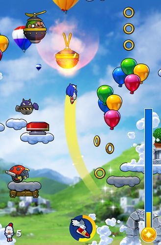 Sonic saltando: Febre para iPhone grátis